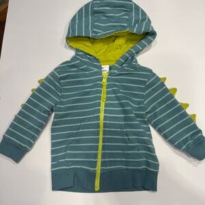 Tommy Bahama Teal and Lime Striped Kids Hoodie